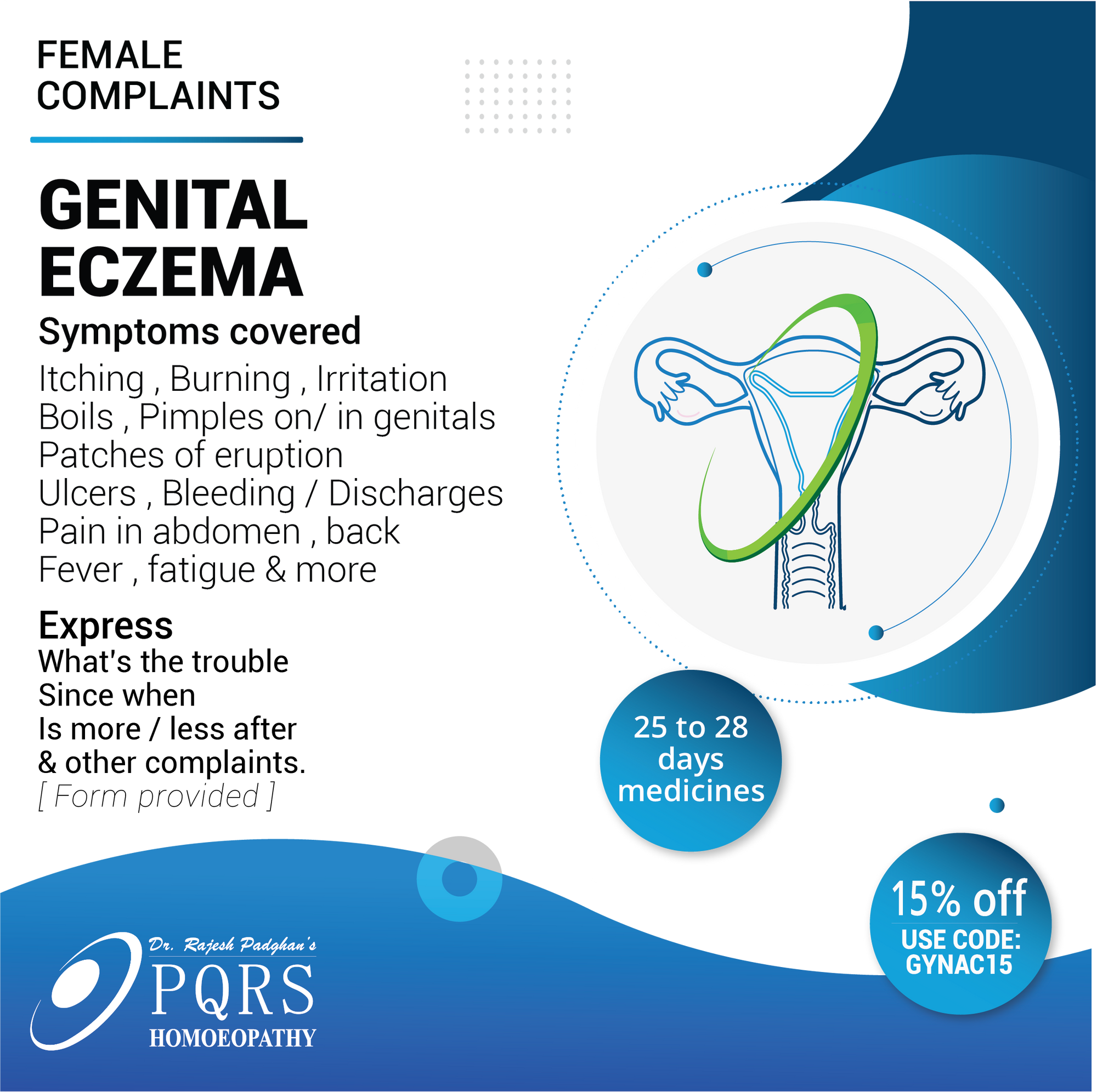 GENITAL ECZEMA PQRS Homoeopathy